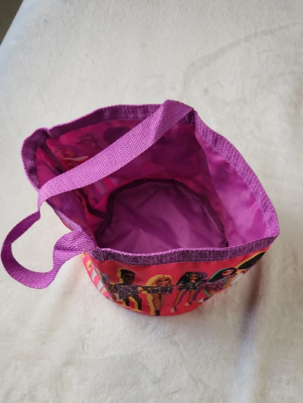 Barbie Tote Bag Fashionistas Collapsible Nylon Bucket Basket